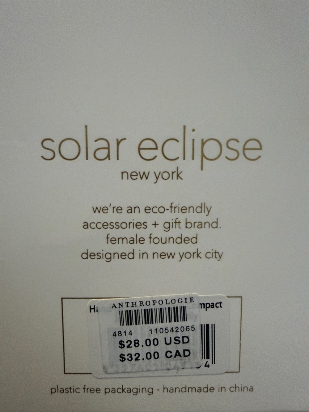Ladybug Handpainted Compact Mirror - Solar Eclipse - Anthropologie - Great Gift! - Picture 3 of 3